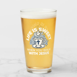 Faithful Living Art – Teacup with Cross and Dove Glass