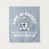 Faithful Living Art – Teacup with Cross and Dove 