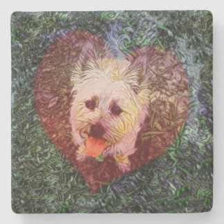 Faithful Love Square Stone Coaster