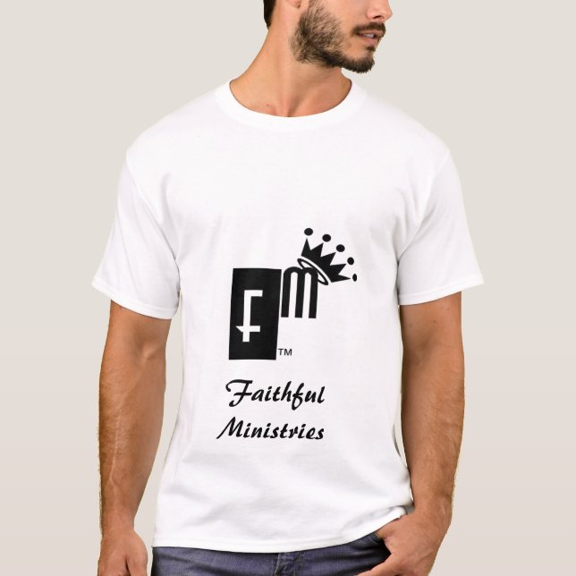 Faithful Ministries white tee (Front)