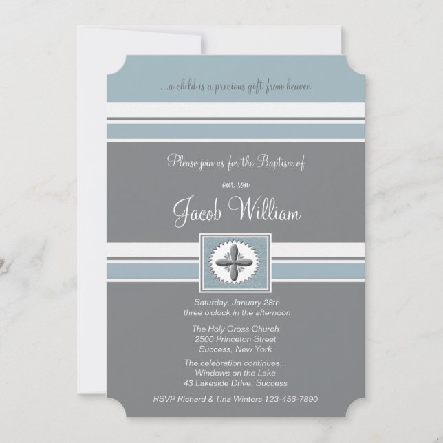 Faithful Religious Occasion Invitation (Front)