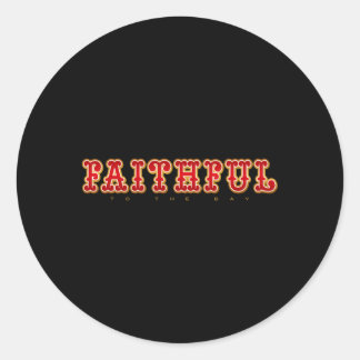 Faithful To The Bay Classic Round Sticker