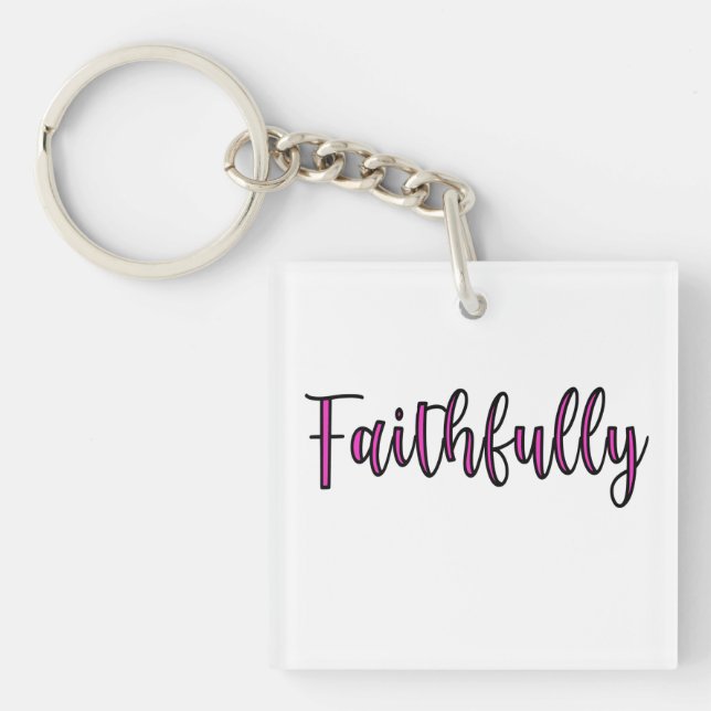 Faithfully       key ring (Front)