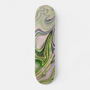 Faithfully Yours 1 Free Form Green Skateboard Deck