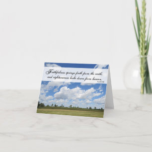 Faithfulness Springs Forth - Blank Scripture Card