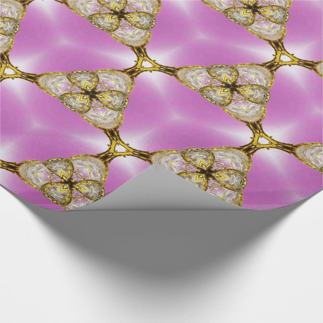 Faiths Chic Elegant Designer Romantic  Wrapping Paper (Corner)