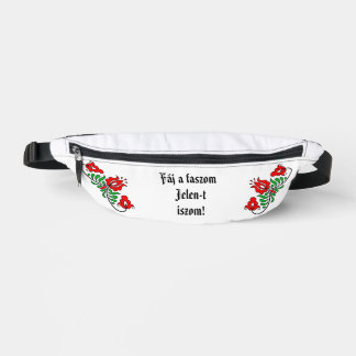 Fáj a faszom Jelen-t iszom! fehér oldaltáska Bum Bags