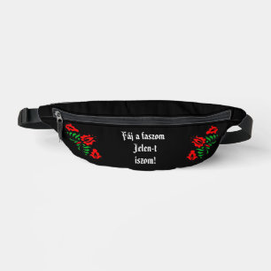 Fáj a faszom Jelen-t iszom! fekete oldaltáska Bum Bags