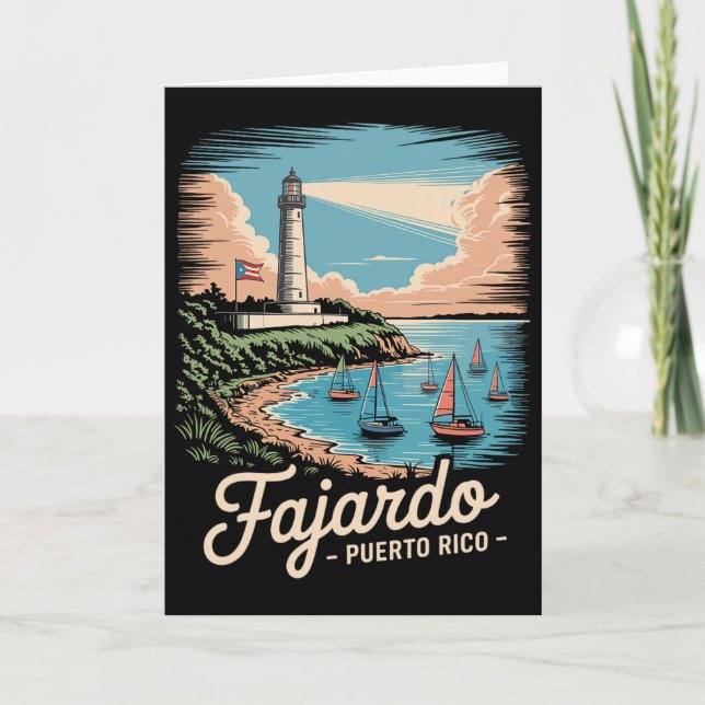Fajardo Puerto Rico Souvenir  Card (Front)