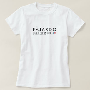 Fajardo Puerto Rico T-Shirt Coordinates Tee