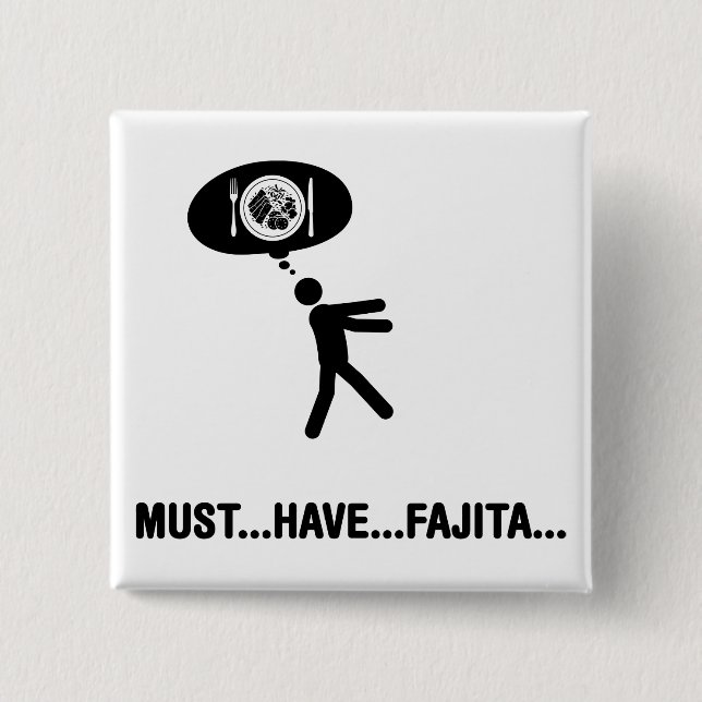 Fajita Lover 15 Cm Square Badge (Front)