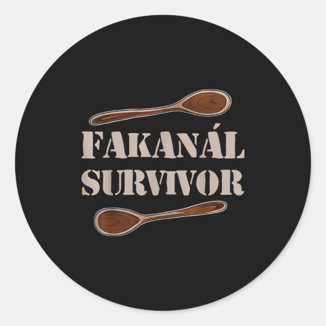 Fakanál Survivor  Classic Round Sticker (Front)