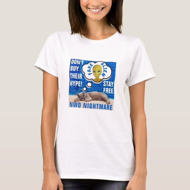 Fake Alien Nightmare (light) T-Shirt (Front)