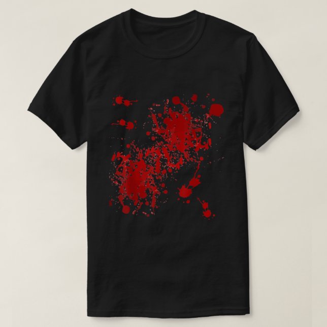 Fake Blood Splatter  T-Shirt (Design Front)