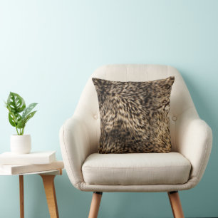 Fake Brown Fur Cushion