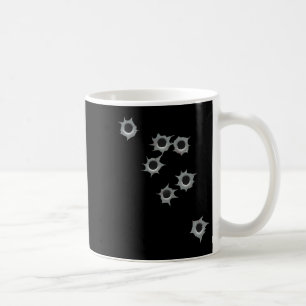 Fake Bullet Hole Funny Costume Graphic Design  Coffee Mug