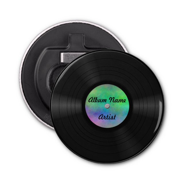 Fake Custom Vinyl Record Bottle Opener (Front)