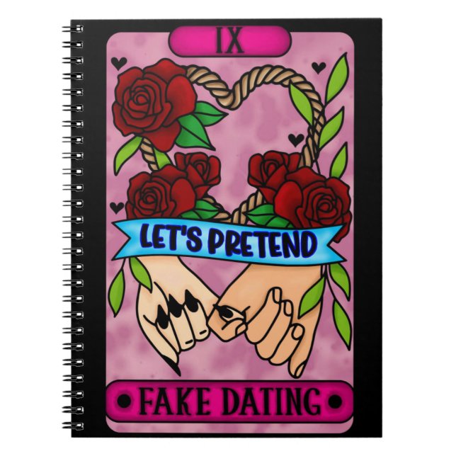 Fake Dating Tarot Notebook (Front)
