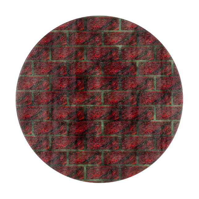 Fake exposed brick wall or tiles simulating it? cutting board (Front)