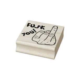 Fake F-Bomb Funny Joke – Censored Swear Word Rubber Stamp