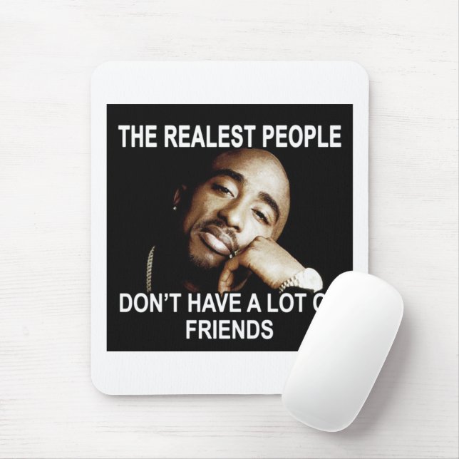 Fake Friends Quotes Mouse Pad (With Mouse)