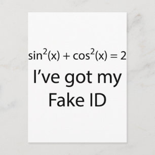 Fake ID Postcard