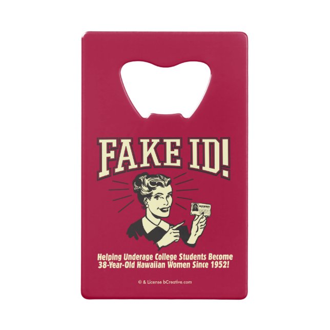 Fake ID: Underage College Hawaiian (Front)