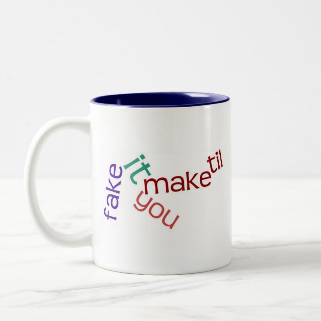 Fake It Mug (Left)