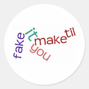 Fake It Sticker