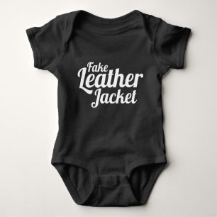 Fake Leather Jacket - Baby Clothes Baby Bodysuit