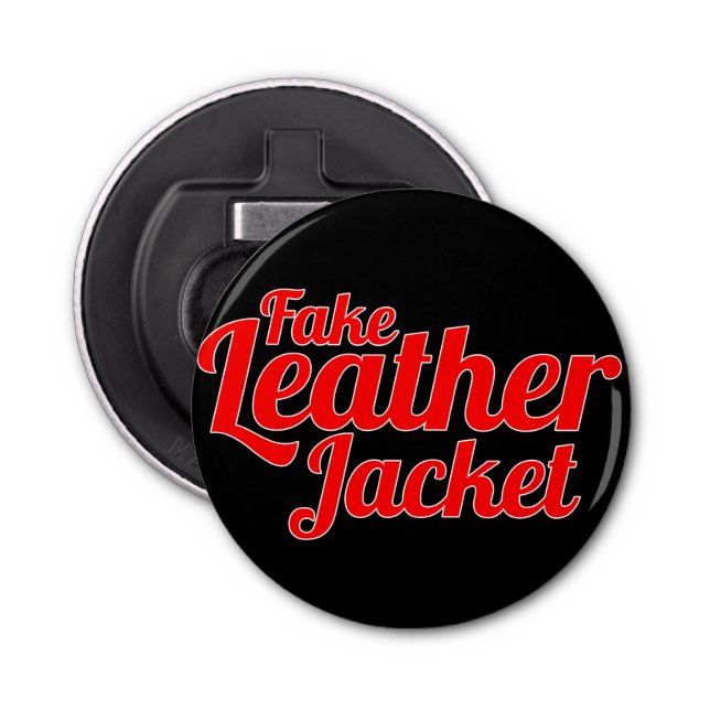 Fake Leather Jacket - Bottle Opener (Front)