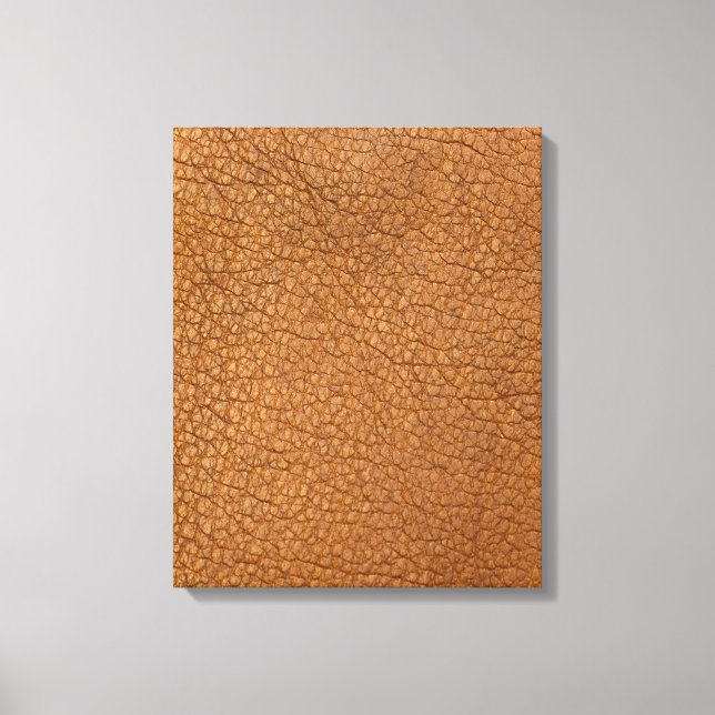 fake leather look canvas print (Front)