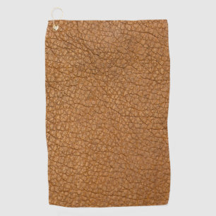 fake leather look golf towel