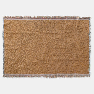 fake leather look throw blanket
