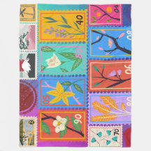 Fake Masterpiece Random Stamps Collage Collection