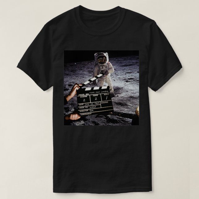 Fake Moon Landing T-Shirt (Design Front)