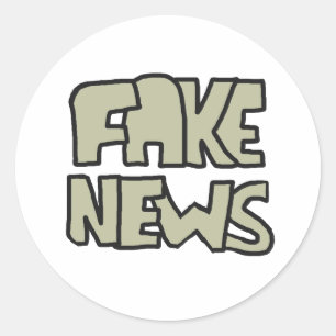 Fake News Classic Round Sticker