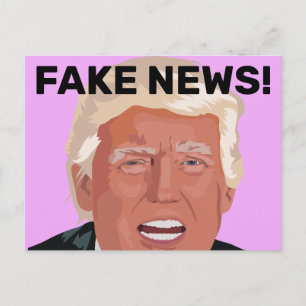 FAKE NEWS! DONALD TRUMP POSTCARDS