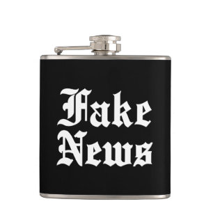 Fake News Hip Flask