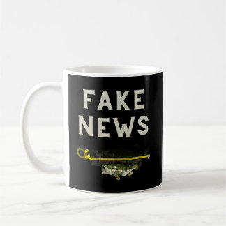 Fake News Large Mouth Bass Fishing Coffee Mug