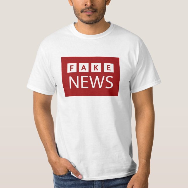 Fake News Logo Politically Incorrect T-Shirt (Front)
