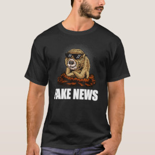 Fake News Meme Groundhog Day Shirt for Kids Men Wo