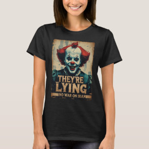 Fake News No War Iran Clown Women's T-Shirt