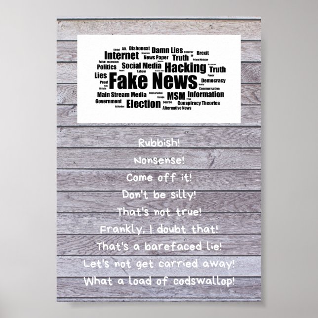 Fake News Poster - The Truth is out there. (Front)