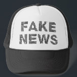 Fake News Propaganda Word Art Statement Trucker Hat<br><div class="desc">FAKE NEWS propaganda word art.</div>