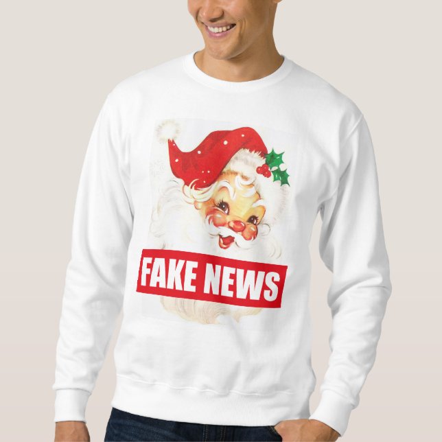 Fake News Santa Xmas Santa Sweater Jumper (Front)