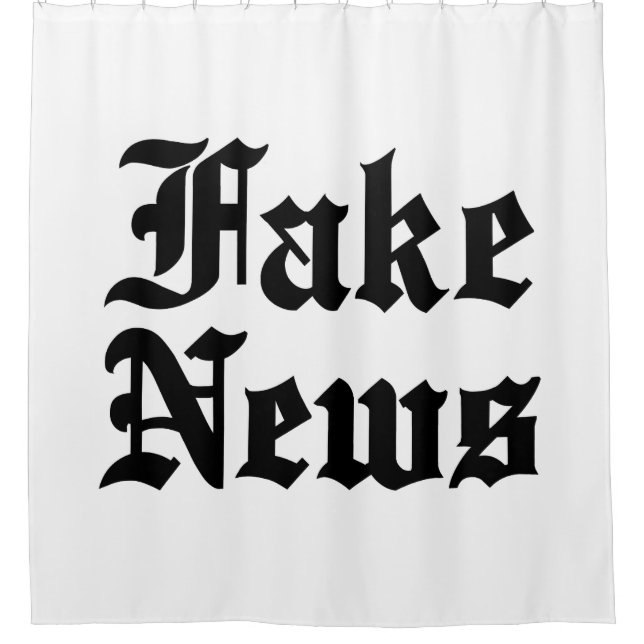 Fake News Shower Curtain (Front)