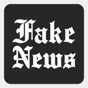 Fake News Square Sticker