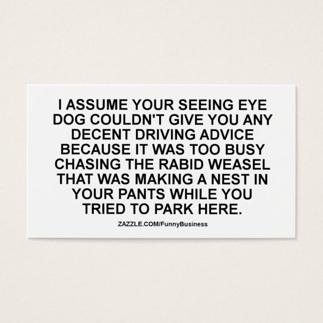 Fake Parking Ticket Funny Violation (Front)