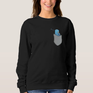 Fake Pocket Blue Parrotlet Sleep Fallow Parrotlet Sweatshirt
